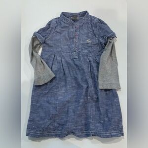 6/$20 Roots Blue Denim chambray dress